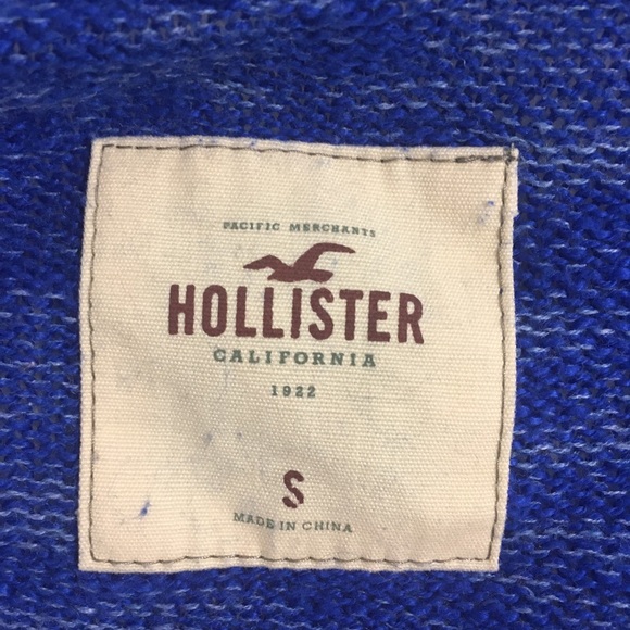 Hollister Sweater Navy Blue Retails $65+ Button Cardigan Size Small Comfy Womens - Picture 2 of 4